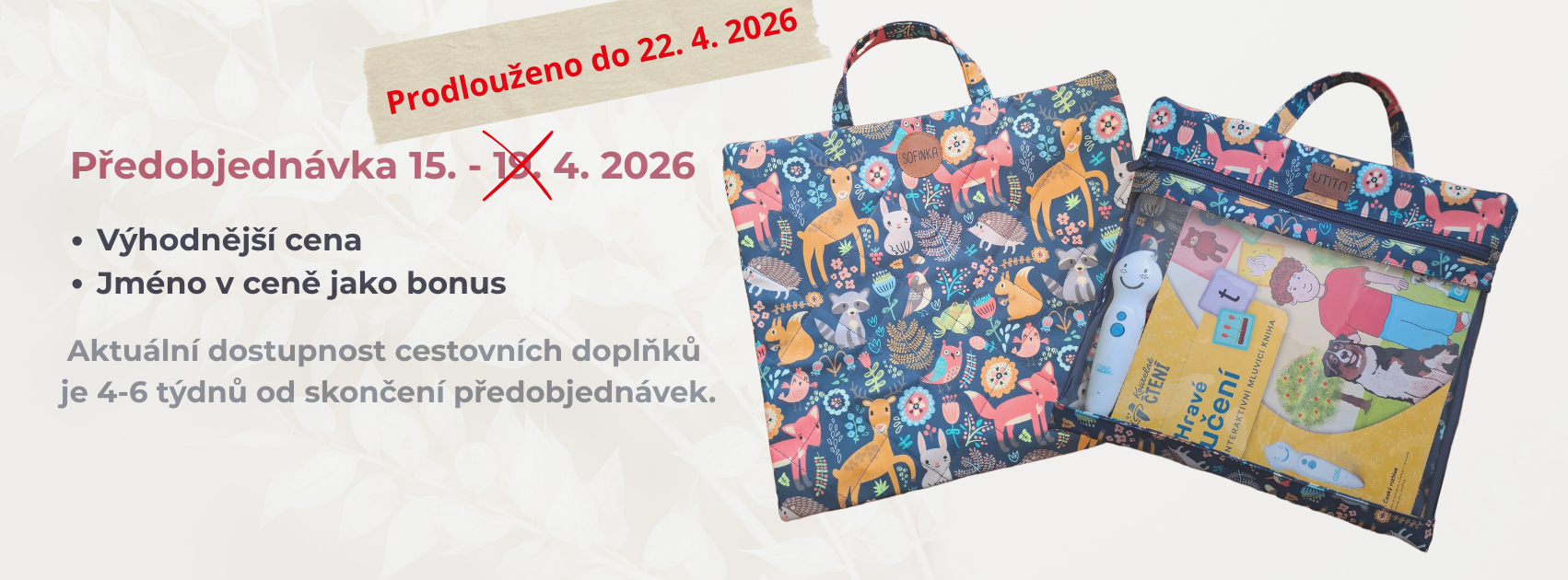 Předobjednávka kufřík TUKO se jménem